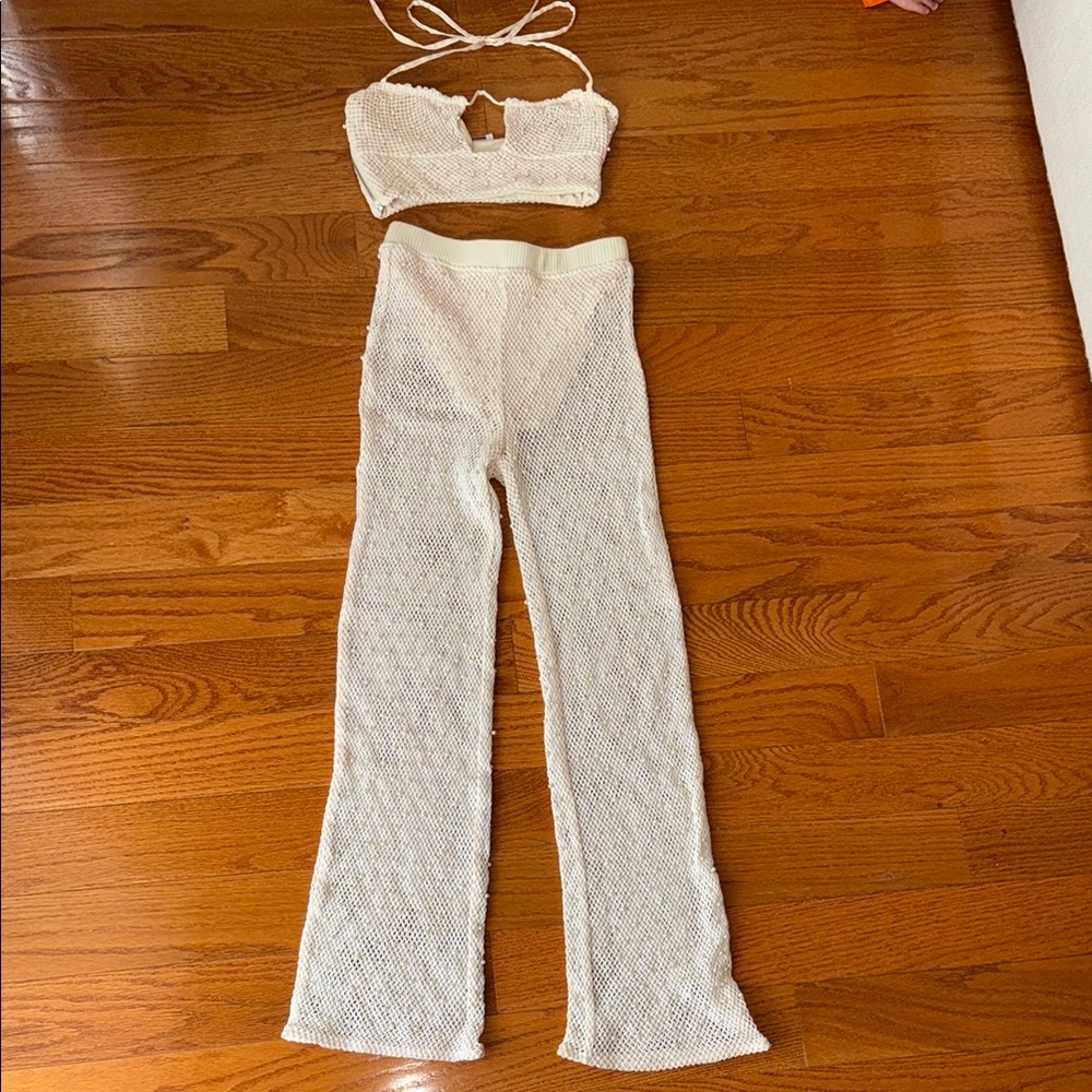 Oh Polly Cream pearled 2 piece set! US 0